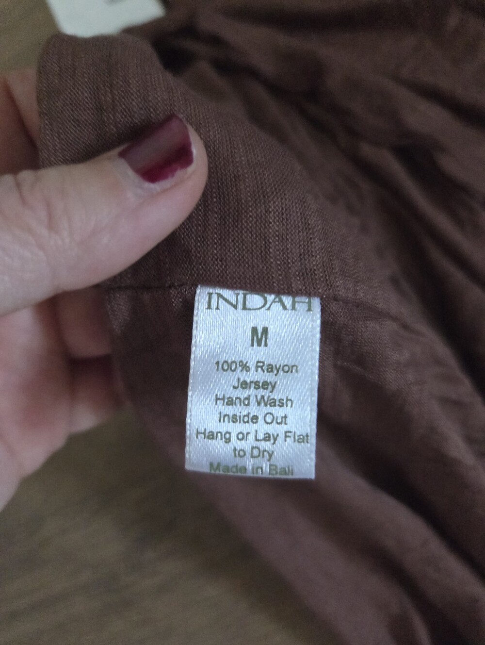 NWT Indah Yang Chocolate Color Dress - Picture 7 of 10